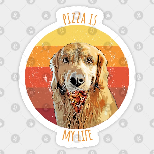 Pizza Is My Life Sticker by Chiaradesigns21